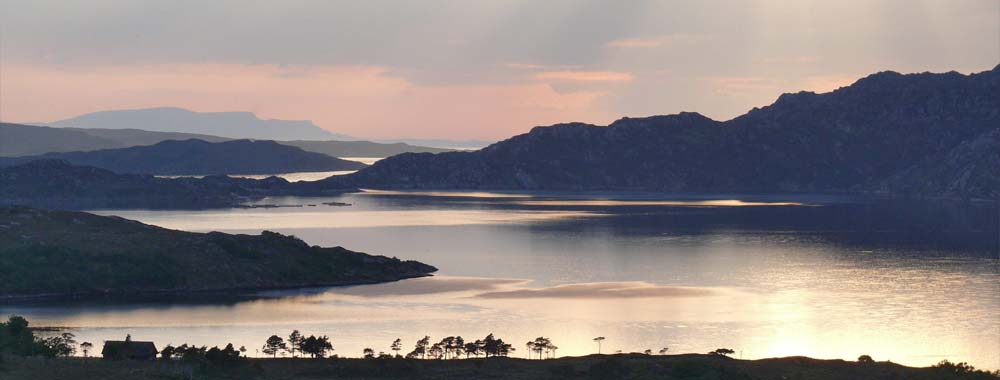 Sun set over Loch Torriden